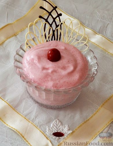 Вишневый мусс из манки