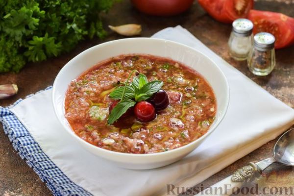 Томатно-вишнёвый гаспачо